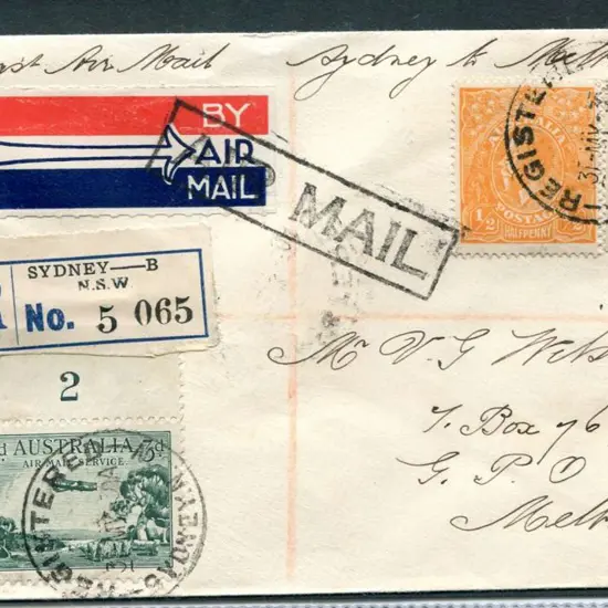 1914-20 Single Watermark ½d orange, 3d green ...