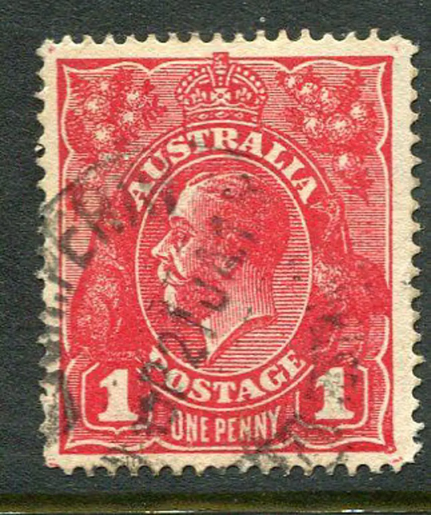 1914-20 Single Watermark 1d deep red, (G2), single ... Image 1++