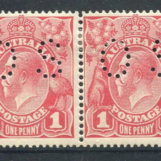 1914-20 Single Watermark 1d brownish rose (G23½) ...
