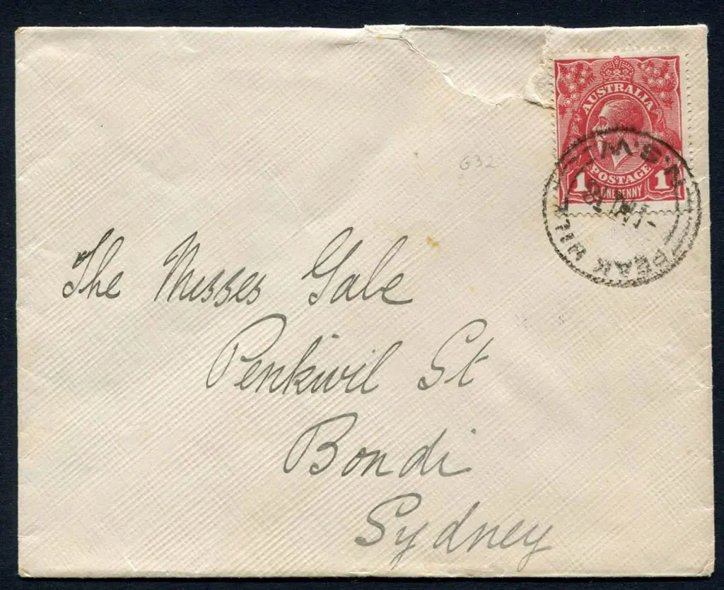 1914-20 Single Watermark 1d brown-red (G32) on ... Image 1++