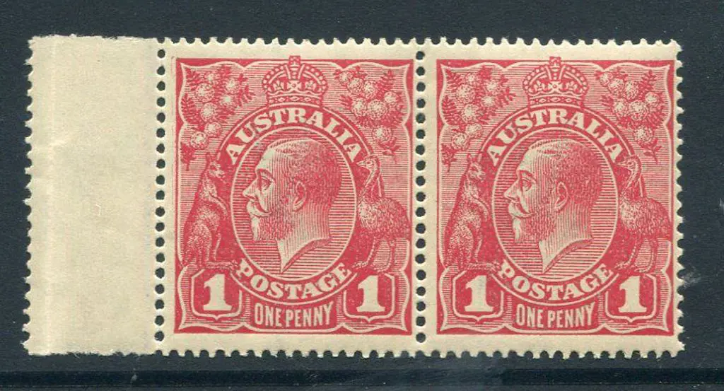1914-20 Single Watermark 1d brown-red, (G32) Die I ... Image 1++