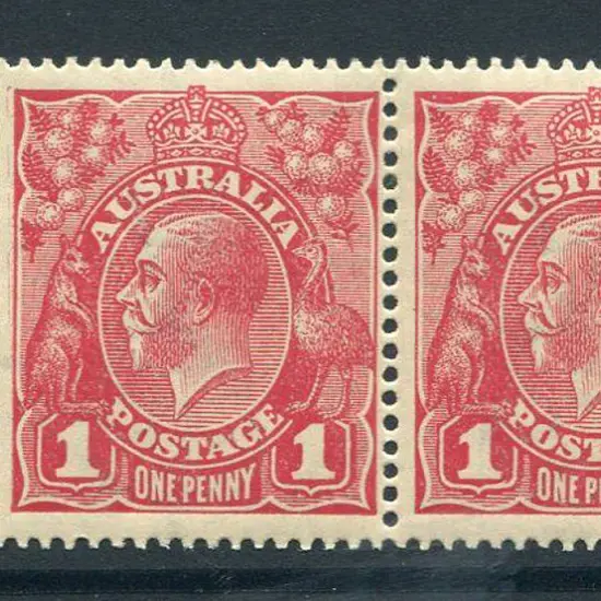 1914-20 Single Watermark 1d brown-red, (G32) Die I ...