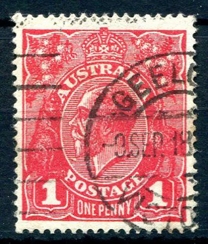 1914-20 Single Watermark 1d carmine-red, Die III, ... Image 1++