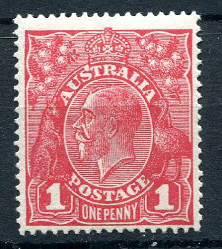 1914-20 Single Watermark 1d carmine-red, Die III ... Image 1++