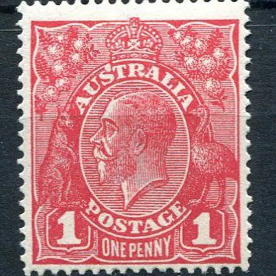1914-20 Single Watermark 1d carmine-red, Die III ...