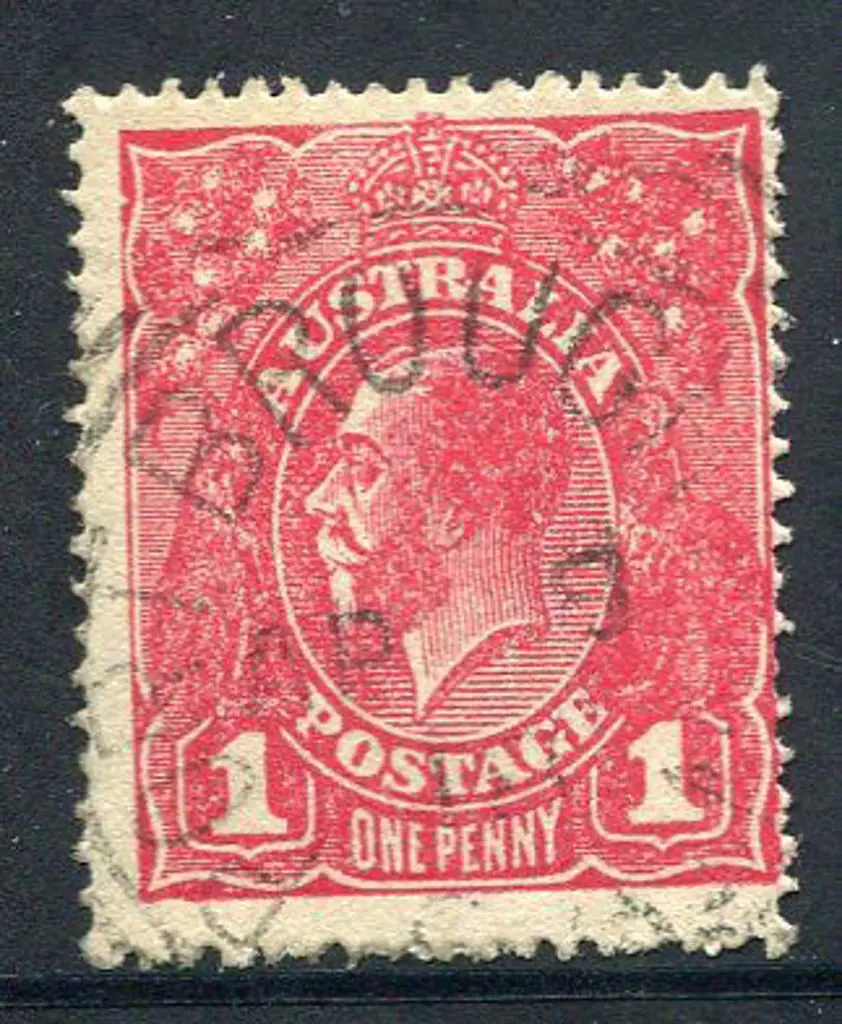 1914-20 Single Watermark 1d rosine (G68), ... Image 1++