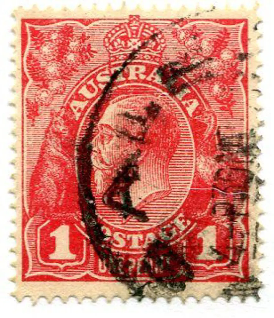 1914-20 Single Watermark 1d red, Die II in single ... Image 1++
