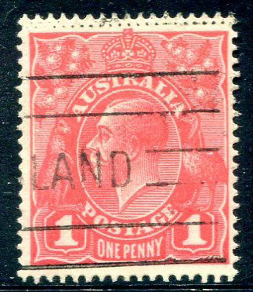 1914-20 Single Watermark 1d salmon Eosin. Fine ... Image 1++