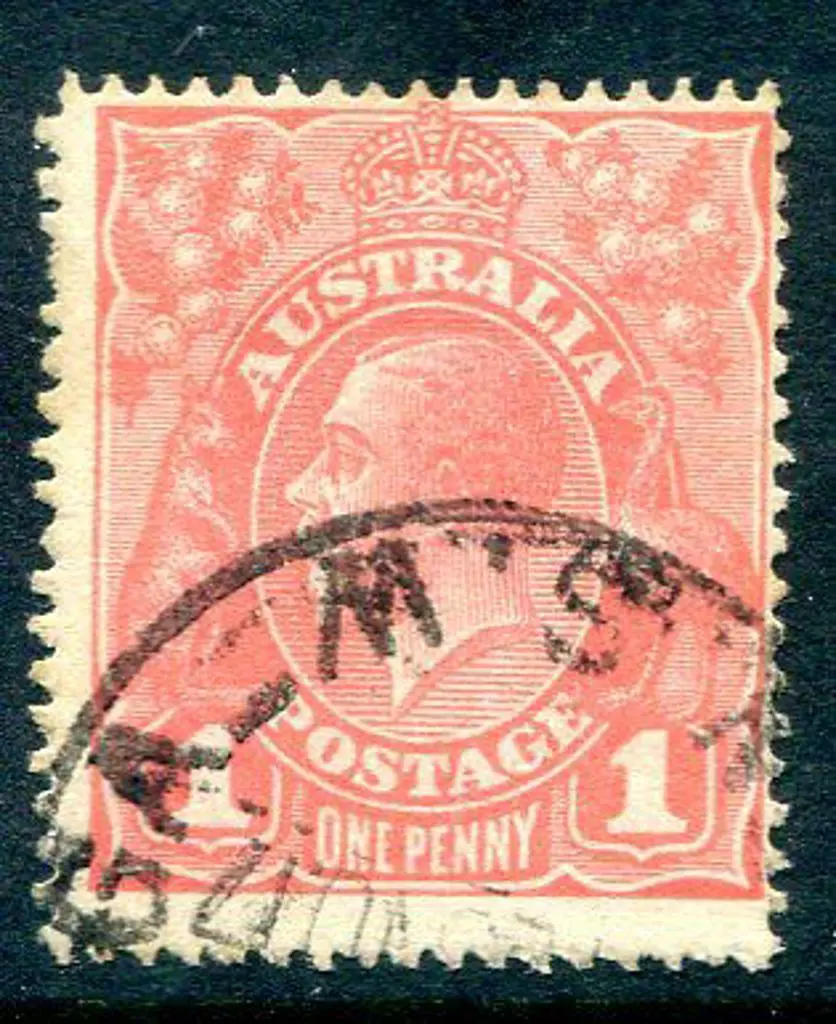 1914-20 Single Watermark 1d salmon Eosin. Fine ... Image 1++