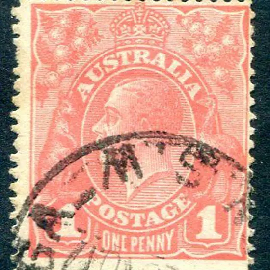 1914-20 Single Watermark 1d salmon Eosin. Fine ...