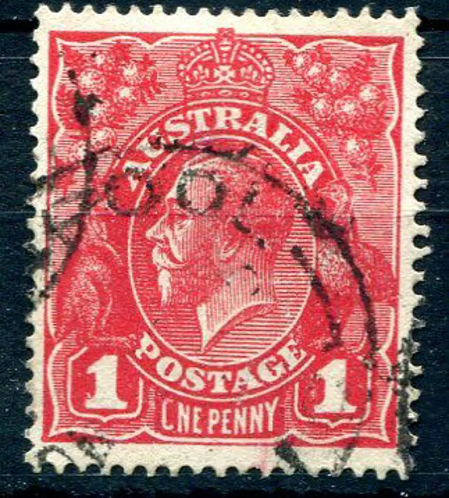 1914-20 Single Watermark 1d scarlet red with "CNE' ... Image 1++