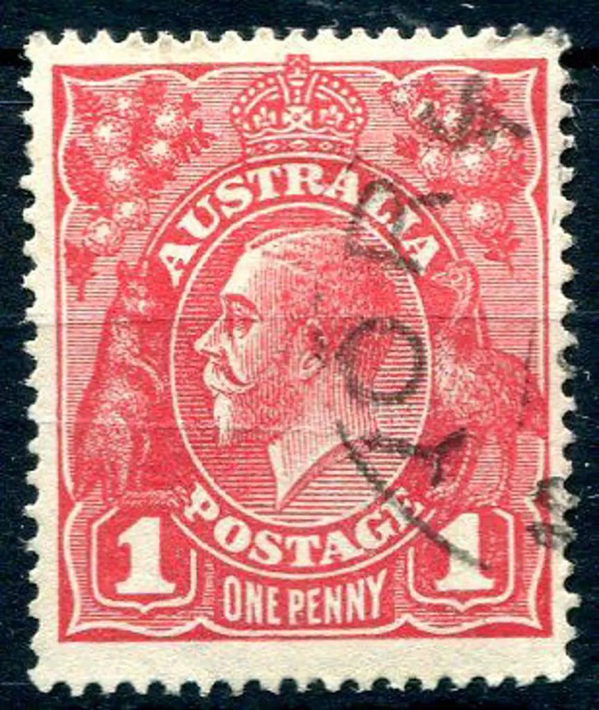 1914-20 Single Watermark 1d scarlet red, Die II, ... Image 1++