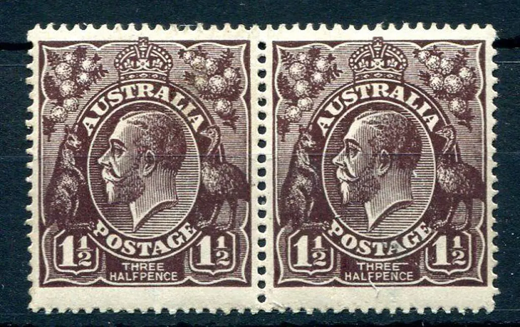 1914-20 Single Watermark 1½d black-brown with ... Image 1++