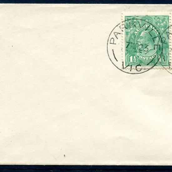 1914-20 Single Watermark 1½d green horizontal pair ...