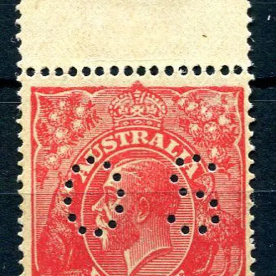 1914-20 Single Watermark 1½d red printed on the ...