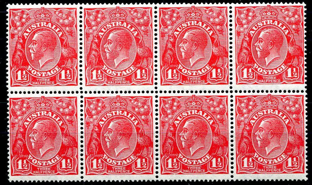 1914-20 Single Watermark 1½d red, electro 22 ... Image 1++