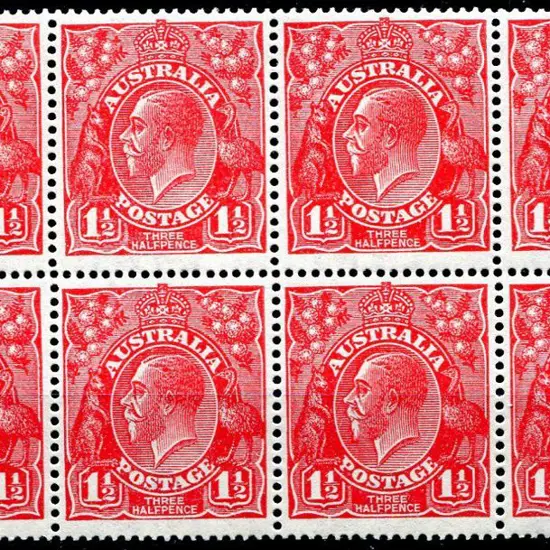 1914-20 Single Watermark 1½d red, electro 22 ...