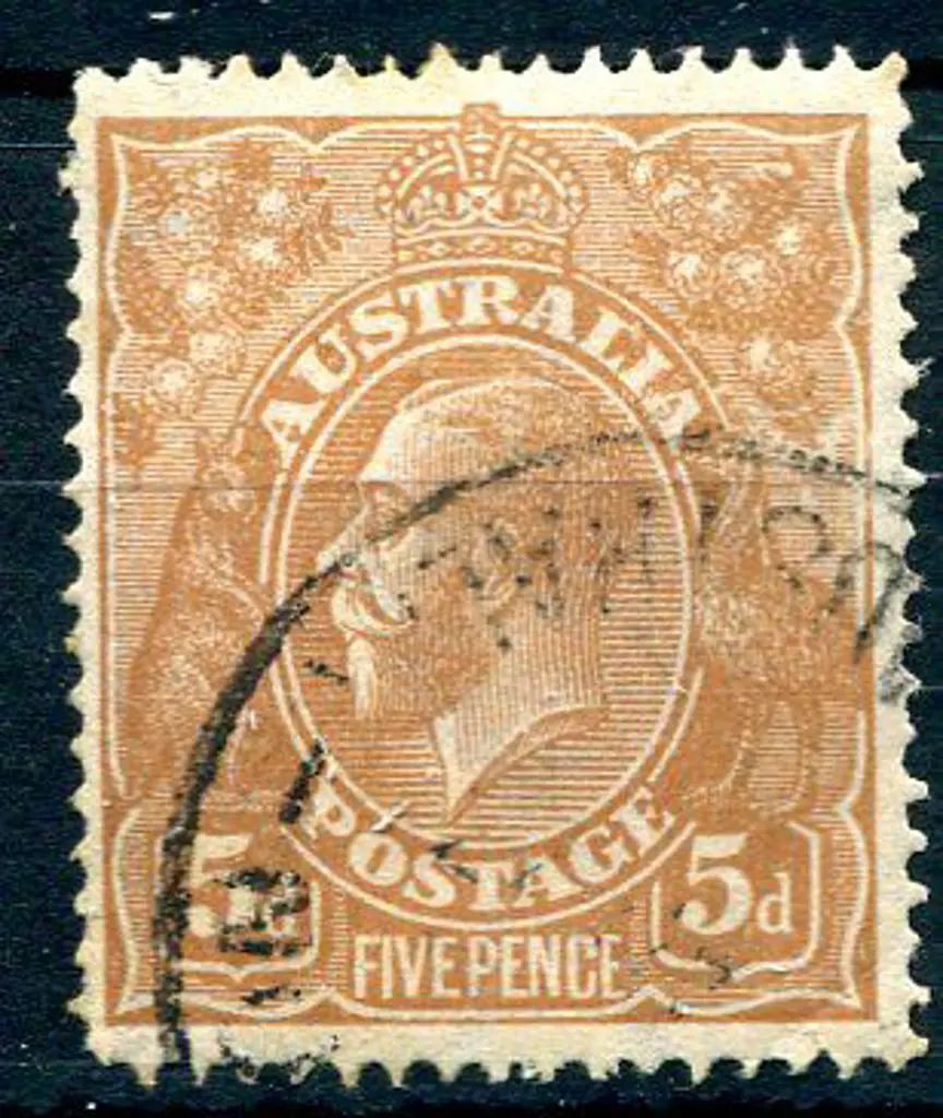 1914-20 Single Watermark 5d brown with "eight ... Image 1++