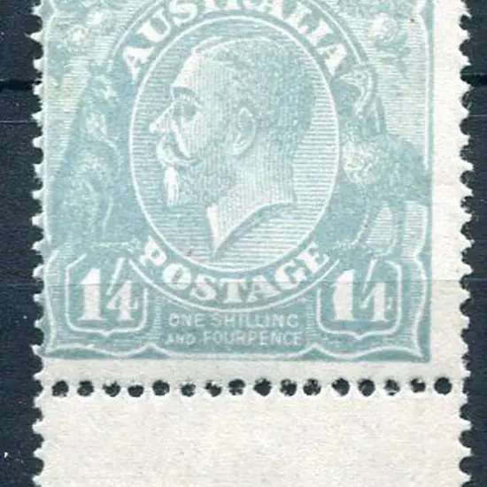 1914-20 Single Watermark 1/4d pale turquoise blue ...