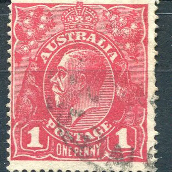 Large Multiple Watermark Perf. 14 1d carmine ...