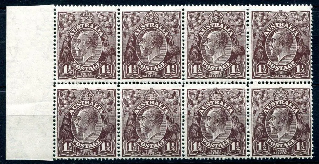 Large Multiple Watermark Perf. 14 1½d black brown ... Image 1++