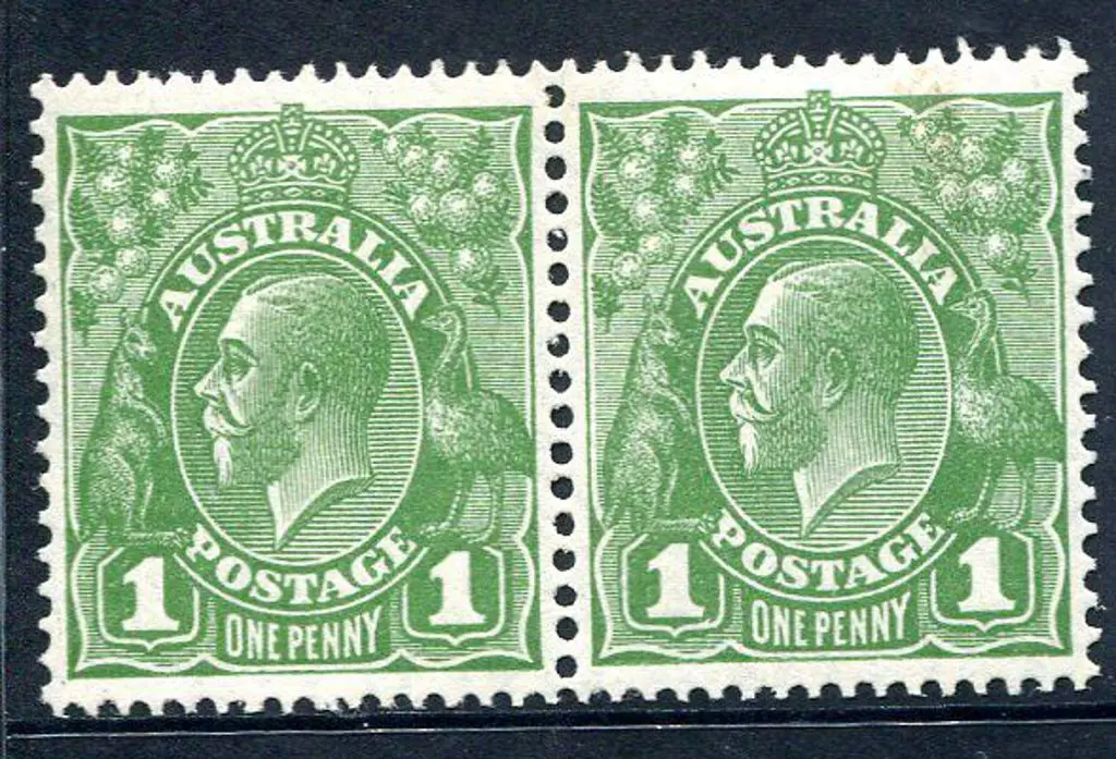 1926-30 Small Multiple Watermark Perf. 13½x12½ 1d ... Image 1++