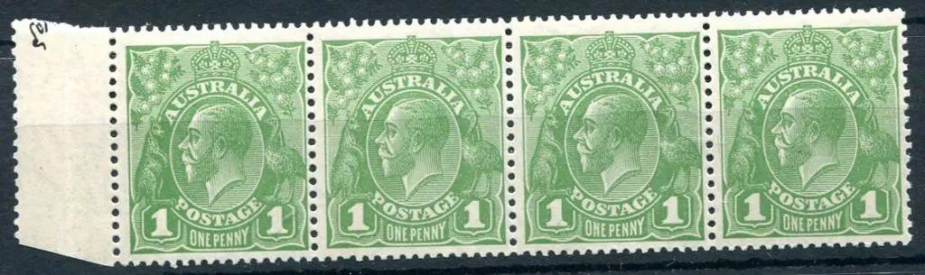 1926-30 Small Multiple Watermark Perf. 13½x12½ 1d ... Image 1++