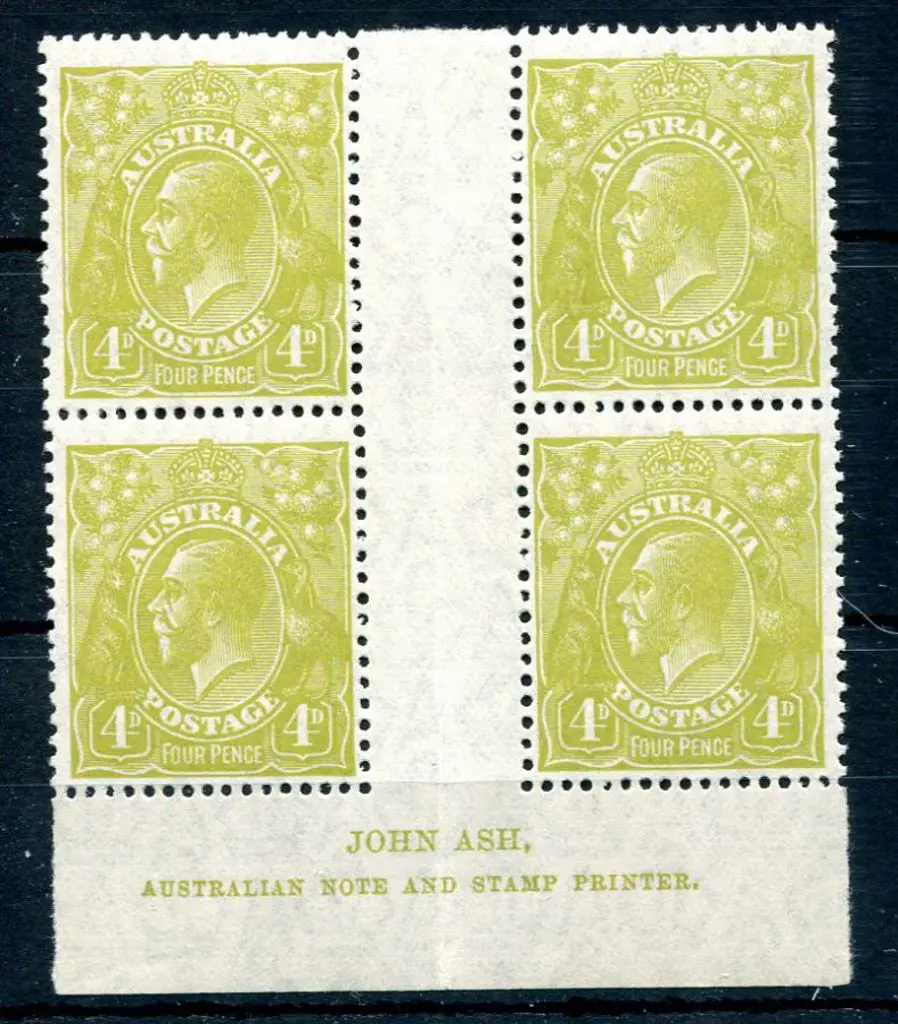 1926-30 Small Multiple Watermark Perf. 13½x12½ 4d ... Image 1++