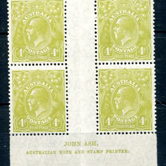 1926-30 Small Multiple Watermark Perf. 13½x12½ 4d ...