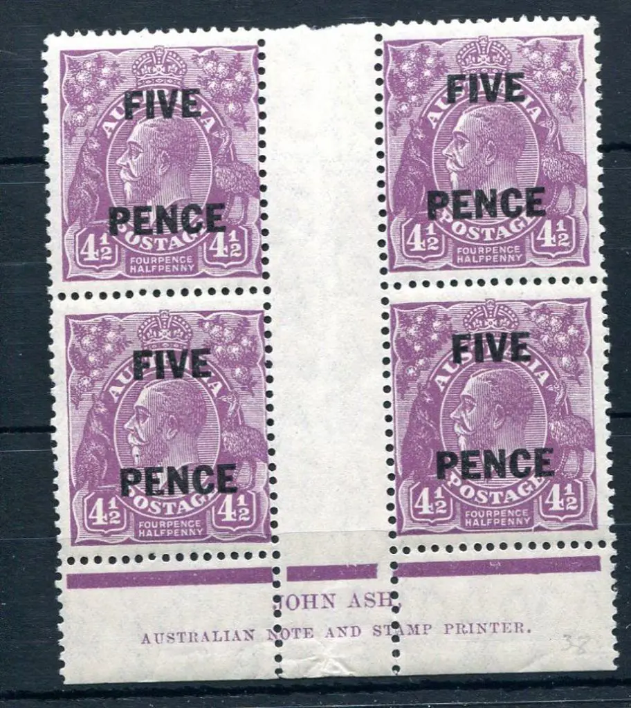 1926-30 Small Multiple Watermark Perf. 13½x12½ 5d ... Image 1++