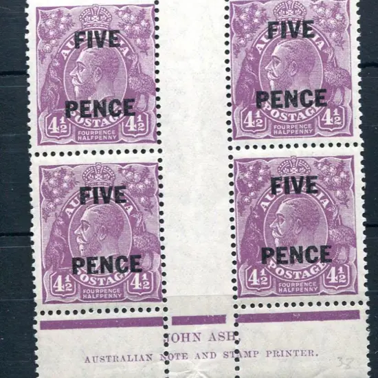 1926-30 Small Multiple Watermark Perf. 13½x12½ 5d ...