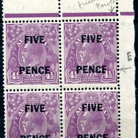 1926-30 Small Multiple Watermark Perf. 13½x12½ 5d ...