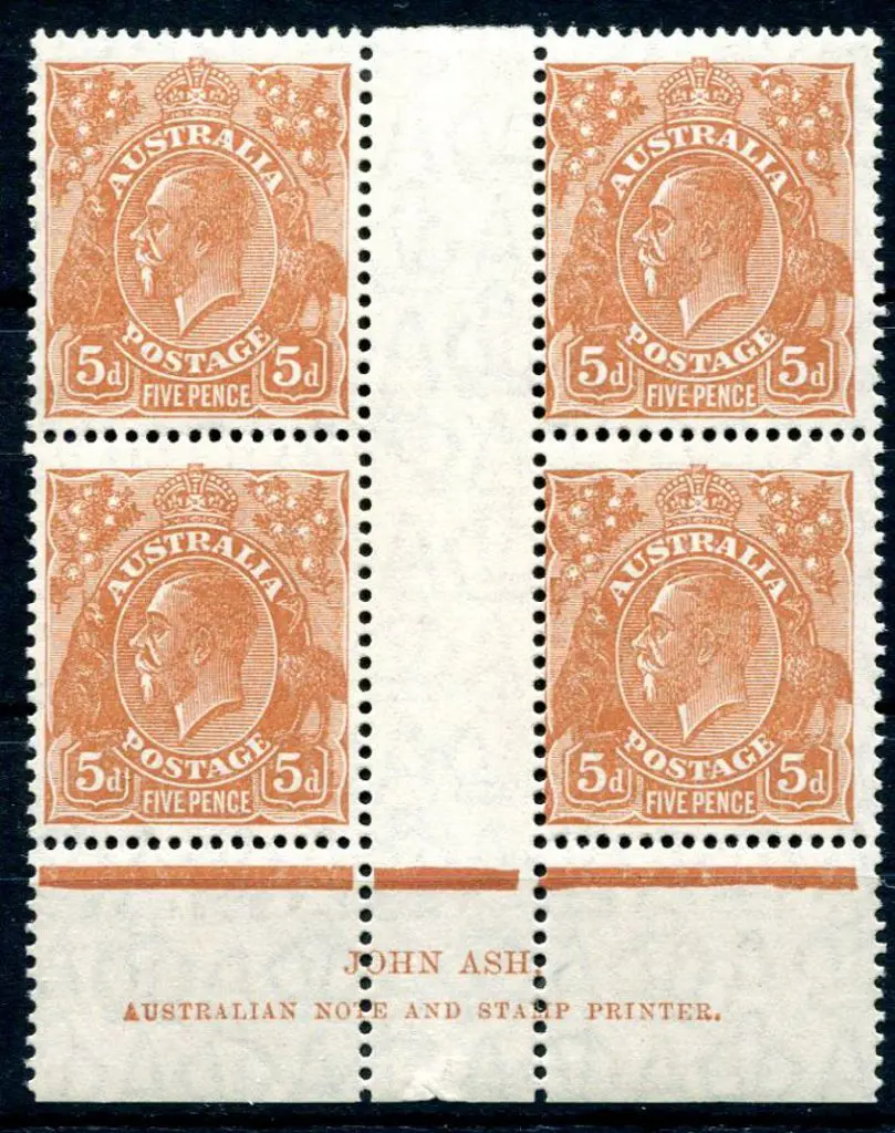 1926-30 Small Multiple Watermark Perf. 13½x12½ 5d ... Image 1++