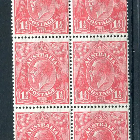 1926-30 SM watermark Perf. 14 1½d rose-red, Die II ...