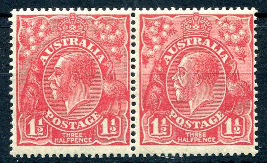 1926-30 SM watermark Perf. 14 1½d rose red horiz ... Image 1++