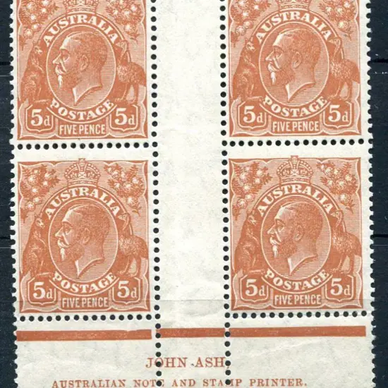 1926-30 SM watermark Perf. 14 1½d rose red Mullett ...