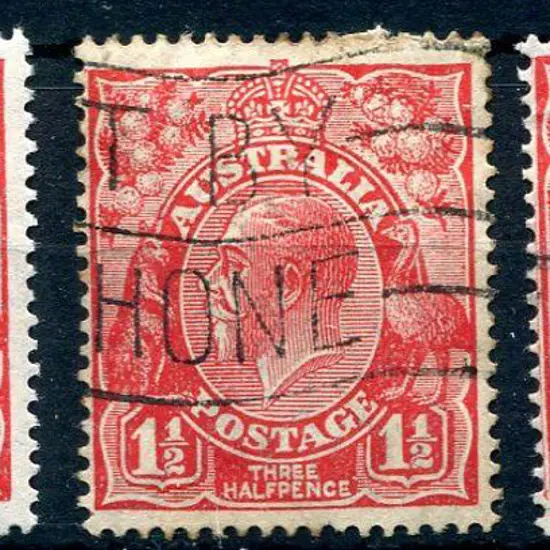 1926-30 SM watermark Perf. 14 1½d scarlet with the ...