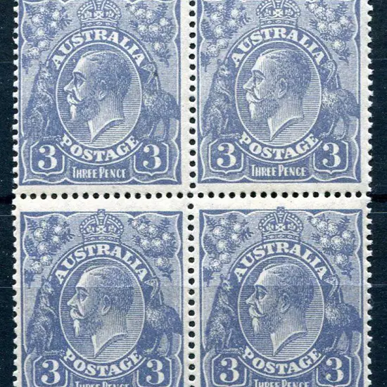 1926-30 SM watermark Perf. 14 3d blue positional ...