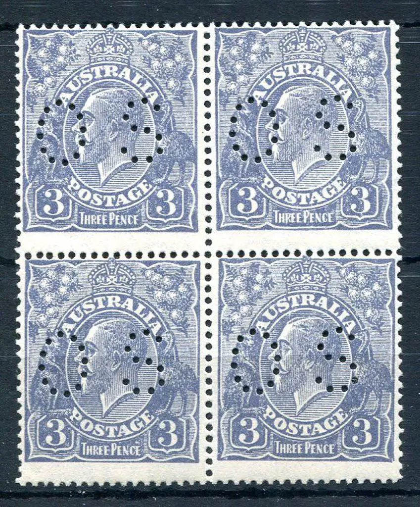 1926-30 SM watermark Perf. 14 3d blue, Die Ia ... Image 1++