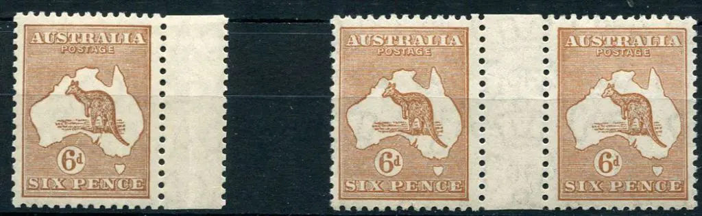 1926-30 SM watermark Perf. 14 6d chestnut with ... Image 1++