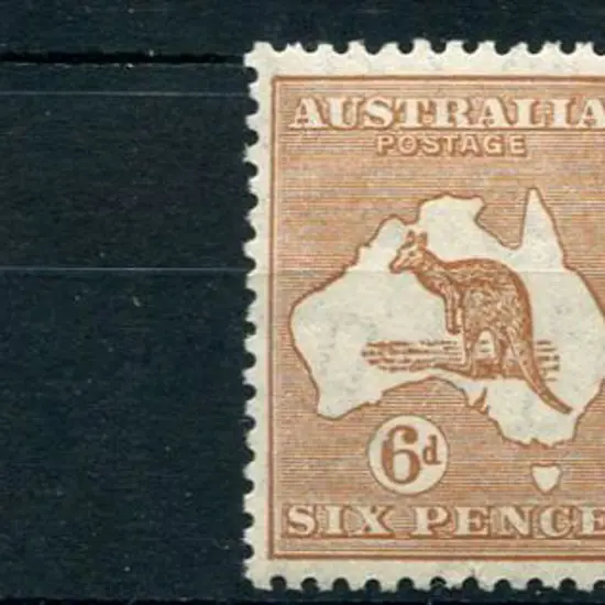 1926-30 SM watermark Perf. 14 6d chestnut with ...