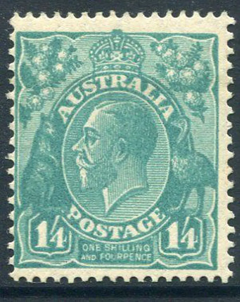 1931-36 CofA 1/4d intensely deep turquoise. MLH, ... Image 1++