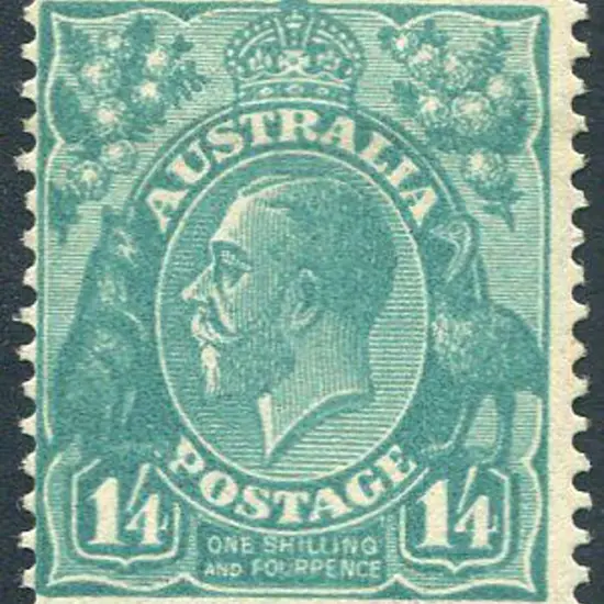 1931-36 CofA 1/4d intensely deep turquoise. MLH, ...