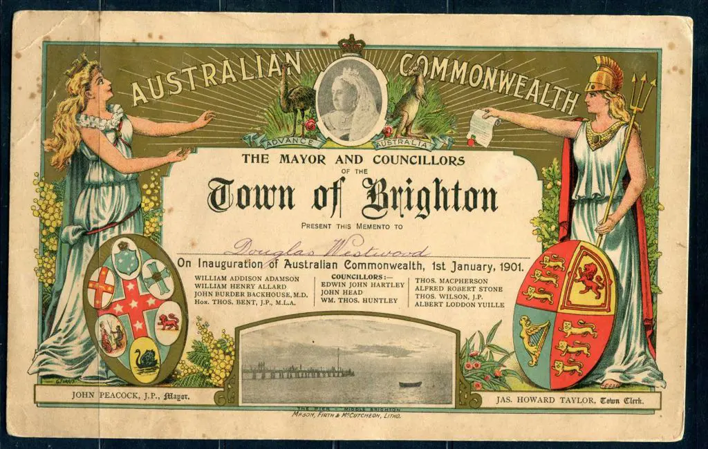 1901 (1st Jan) Federation Certificate "Australian ... Image 1++