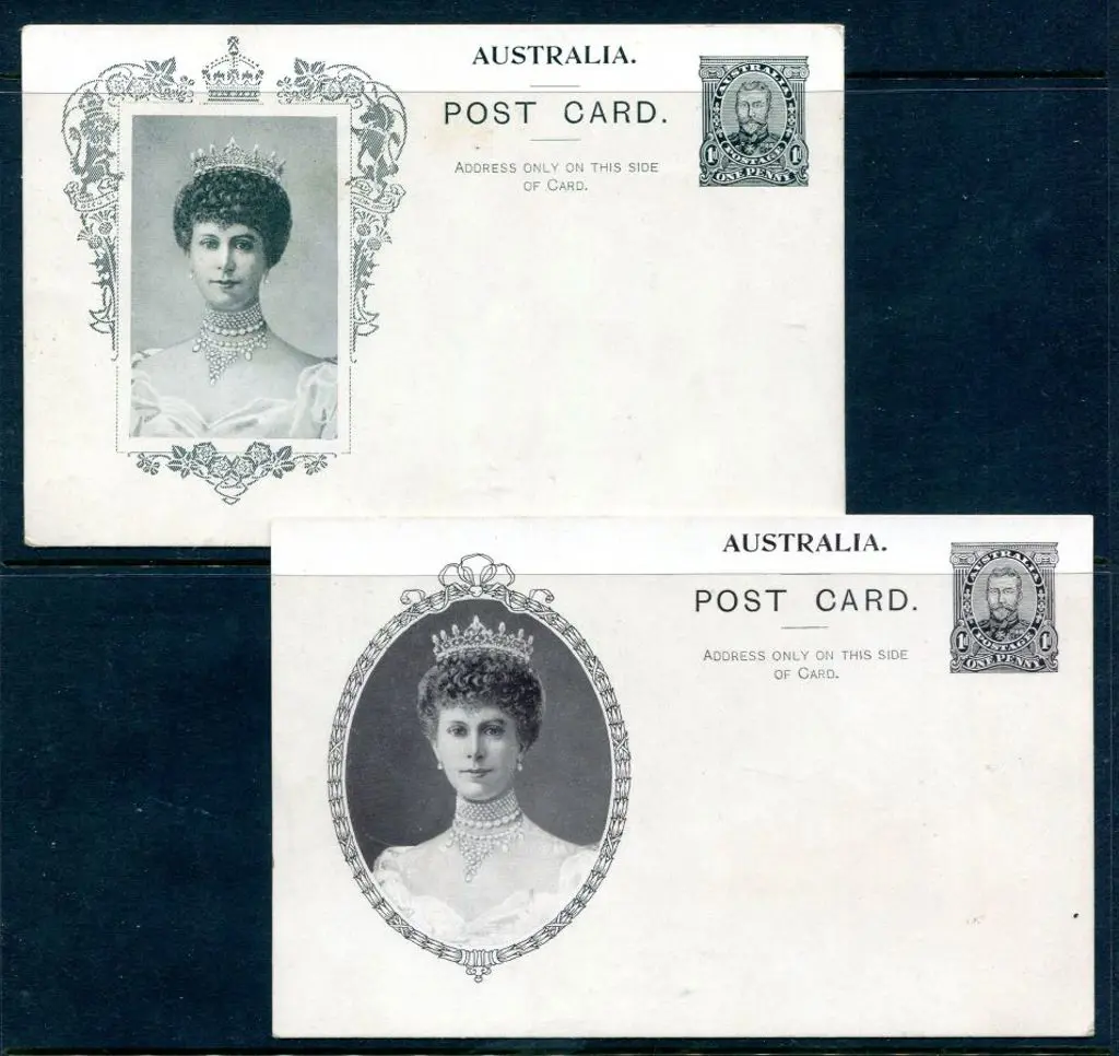 1911 1d Coronation prestamped postcards x 2 ... Image 1++