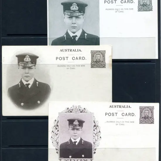 1911 1d Coronation prestamped postcards x 3 ...