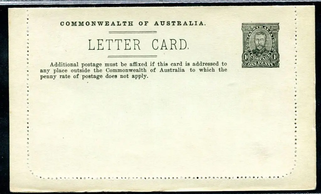 1911/12 1d black KGV full-face showing "LAKE ST ... Image 1++