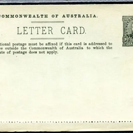 1911/12 1d black KGV full-face showing "LAKE ST ...