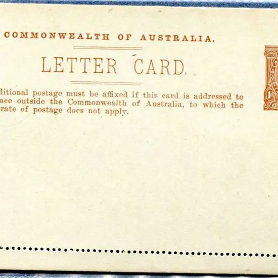 1911/12 1d sepia KGV full-face showing "MOSMAN'S ...