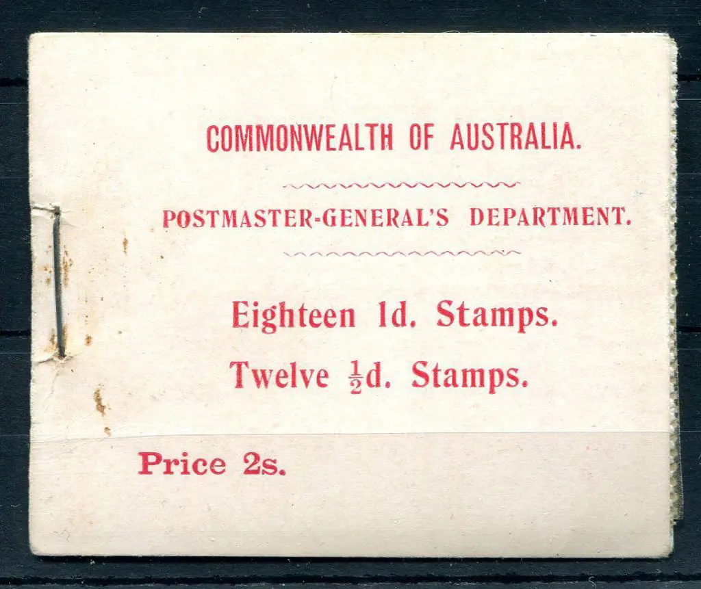 1913 (17th Jan) 2/- kangaroo booklet complete with ... Image 1++
